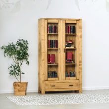 Adrienne vitrines szekrény – 2 ajtós, 1 fiókos kivitel