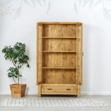 Adrienne vitrines szekrény – 2 ajtós, 1 fiókos kivitel