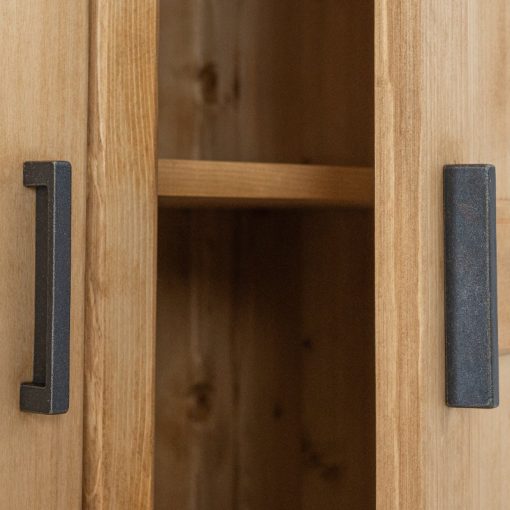 Adrienne vitrines szekrény – 2 ajtós, 1 fiókos kivitel