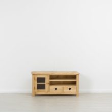 MENGEVE fenyő TV szekrény – 1 ajtós, 2 fiókos