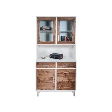 Fenyő 4 ajtós 2 fiókos tálaló szekrény